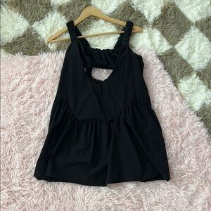 Black Athletic Dress with Cutout